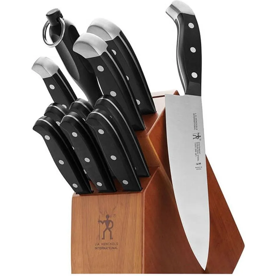 Henckels Statement 12-Piece Knife Block Set 1013664 jute rug, burlap rug