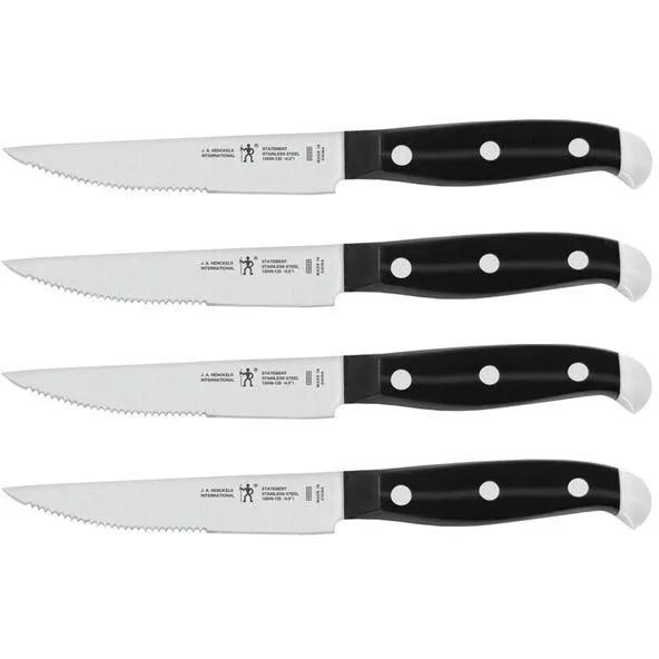 Henckels Statement 4-Piece Steak Knife Set 1013659 jute rug, burlap rug