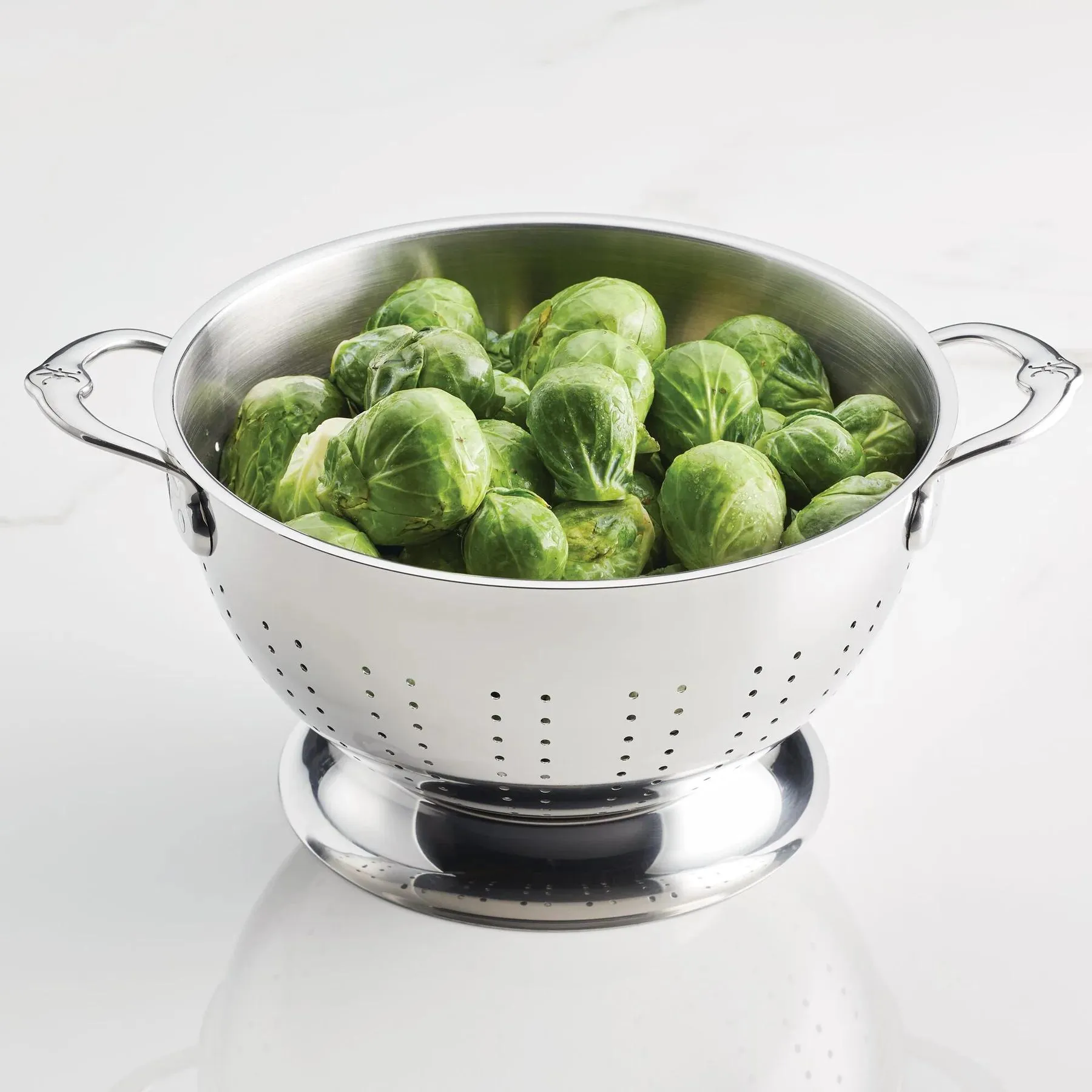 Hestan Provisions Stainless Steel Colander, 5-Quart, Stainless Steel 48694-C