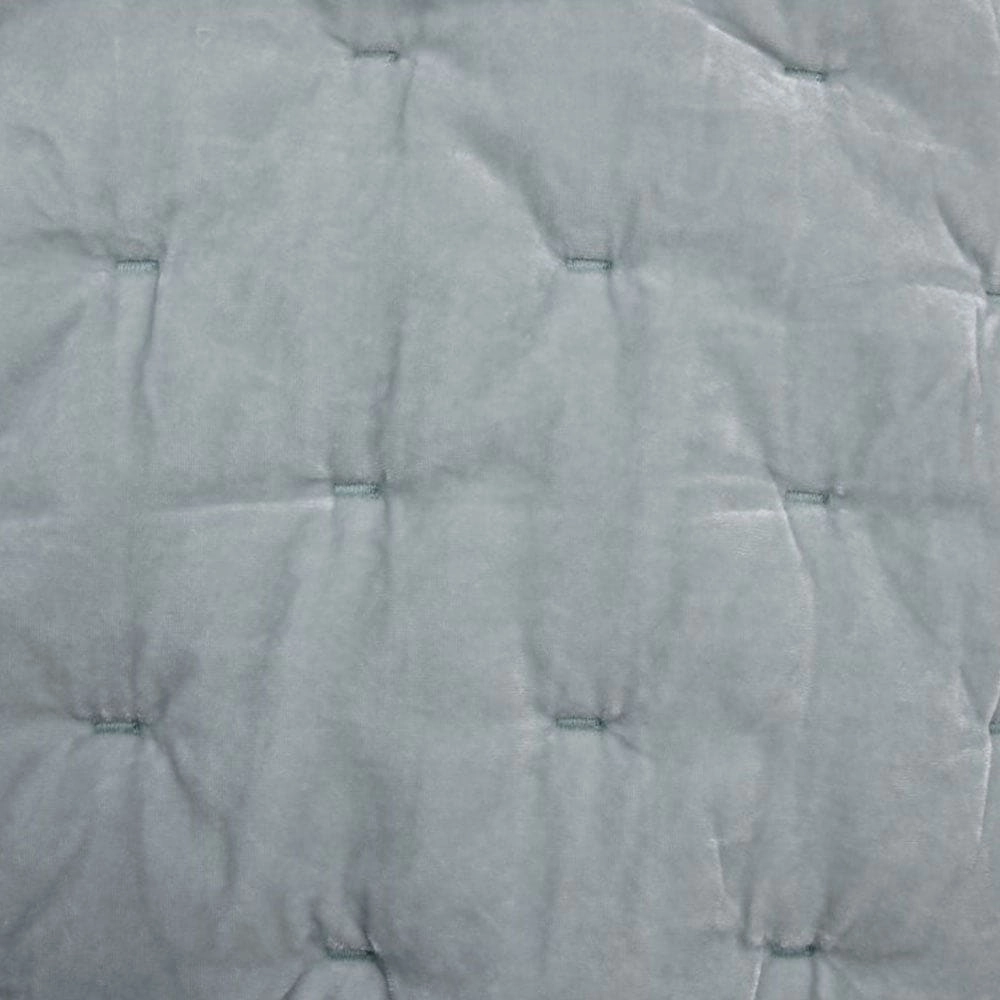 HiEnd Accents Stella Faux Silk Velvet Romantic Western Quilted Pillow Sham, 1PC