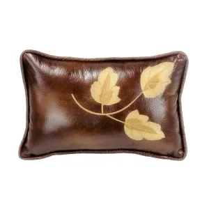 Highland Lodge Golden Leaf Accent Pillow luxury bedding, duvet cover
