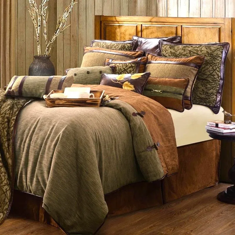 Highland Lodge Throw Pillow w/ Buckle Corners