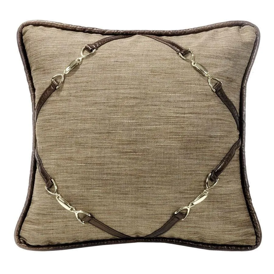 Highland Lodge Throw Pillow w/ Buckle Corners pillow inserts, mattress pad