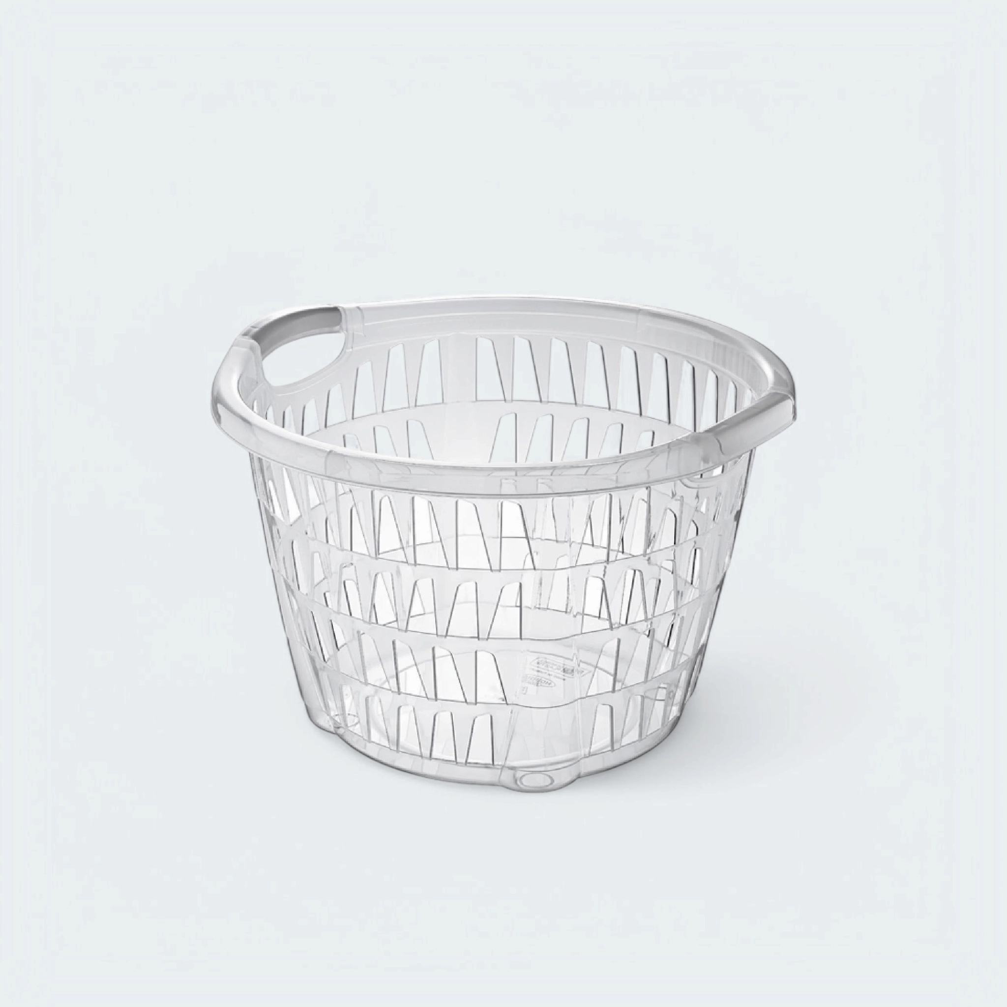 Hobby Life Plastic Laundry Basket Round Clear 081098