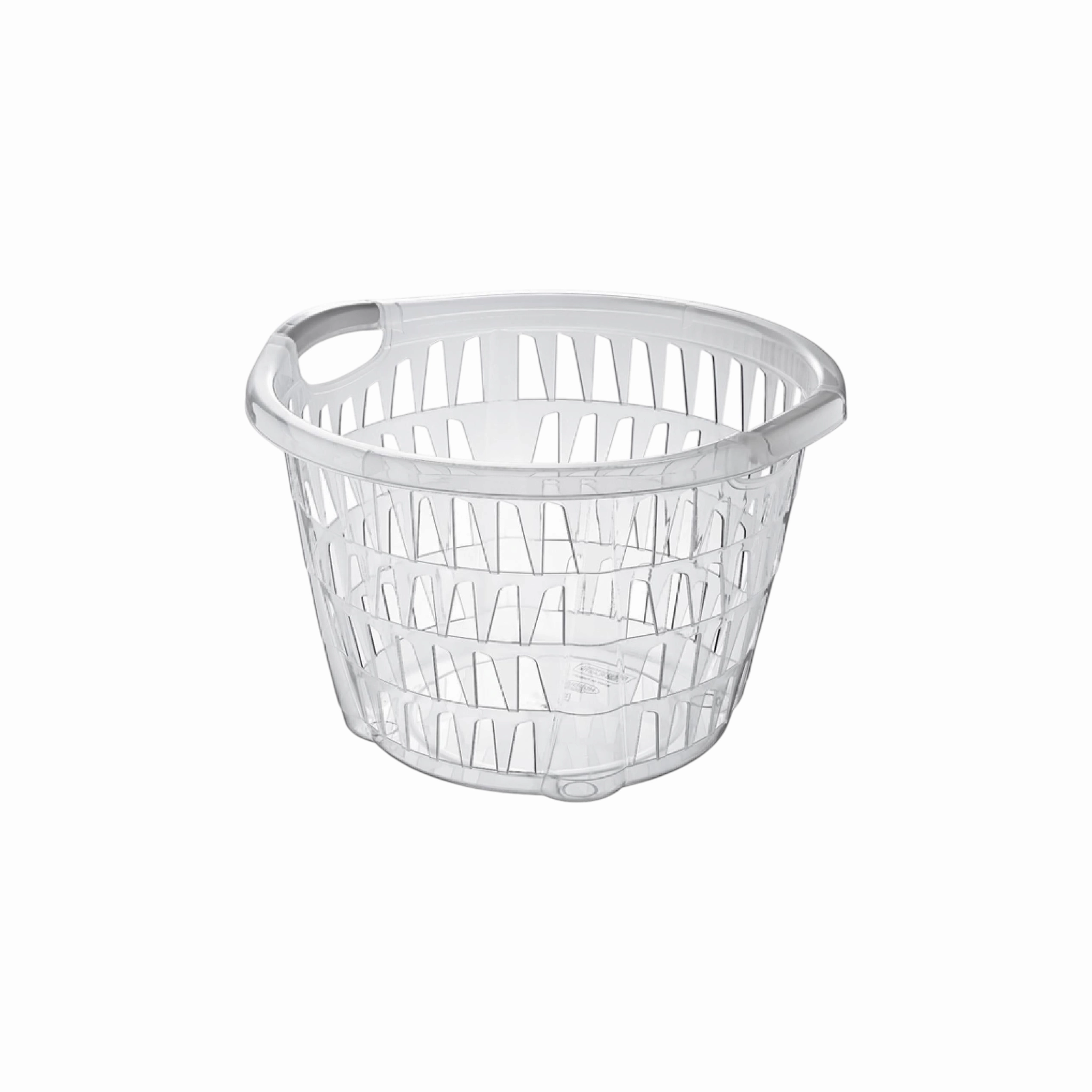 Hobby Life Plastic Laundry Basket Round Clear 081098 fabric hamper,portable laundry bin,laundry storage