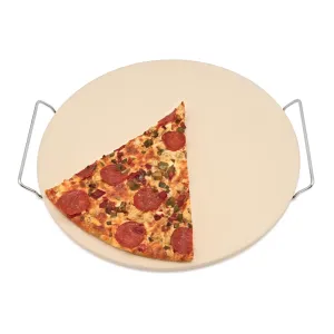Home Works 15in Round Pizza Stone with Rack 51154 table lamp, bedside lamp