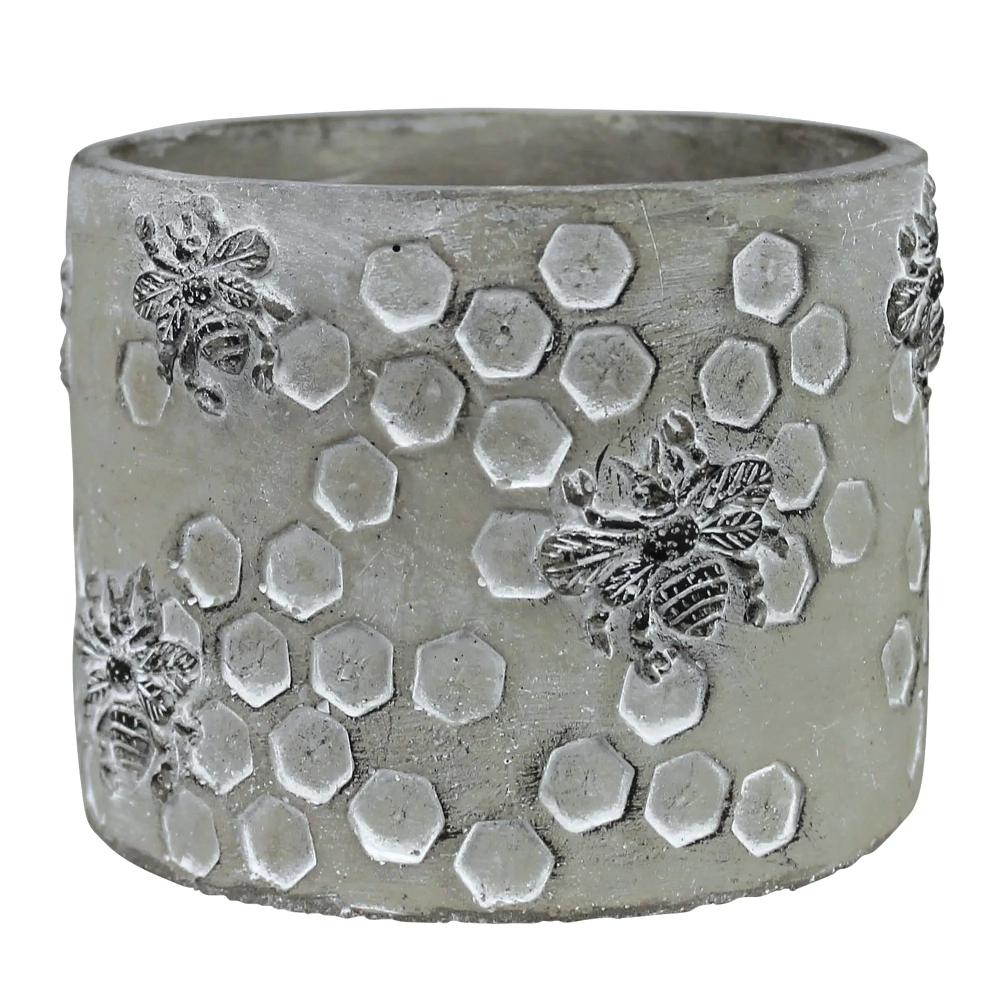 Honeycomb Bee Cachepot, Cement Vase,Ceramic Vase