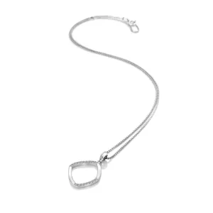 Hot Diamonds Jewellery Hot Diamonds Behold Sterling Silver White Topaz Large Pendant