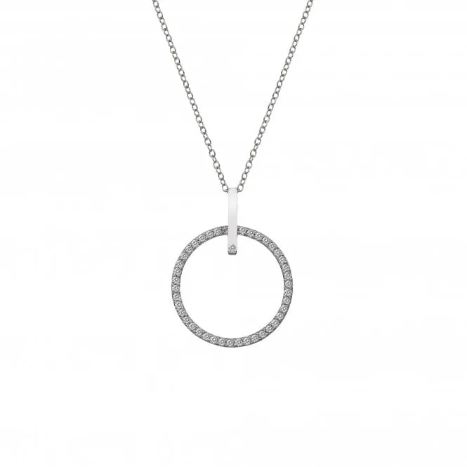 Hot Diamonds Jewellery Hot Diamonds Constant Circle Sterling Silver Necklace
