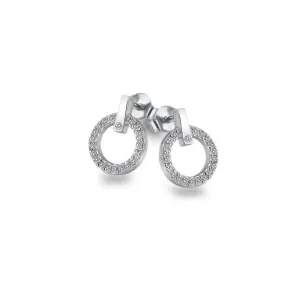 Hot Diamonds Jewellery Hot Diamonds Constant Sterling Silver Circle Earrings