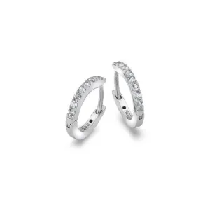 Hot Diamonds Jewellery Hot Diamonds Constant Sterling Silver Loop Earrings