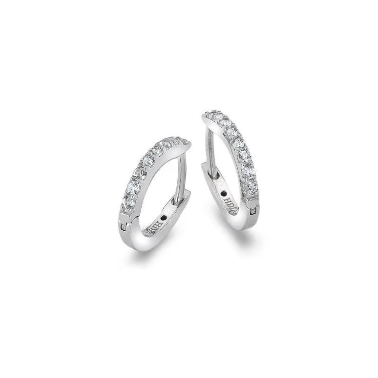 Hot Diamonds Jewellery Hot Diamonds Constant Sterling Silver Loop Earrings
