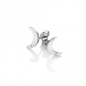 Hot Diamonds Jewellery Hot Diamonds Diamond Amulet Sterling Silver Crescent Earrings