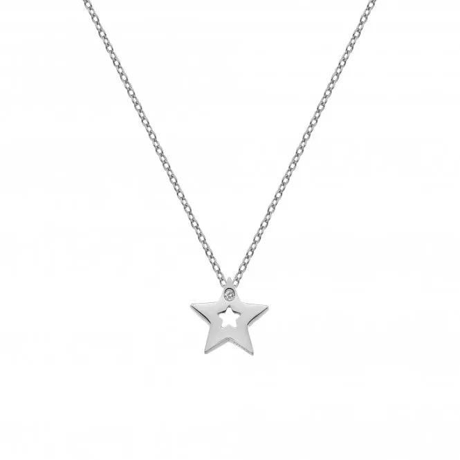Hot Diamonds Jewellery Hot Diamonds Diamond Amulet Sterling Silver Star Necklace