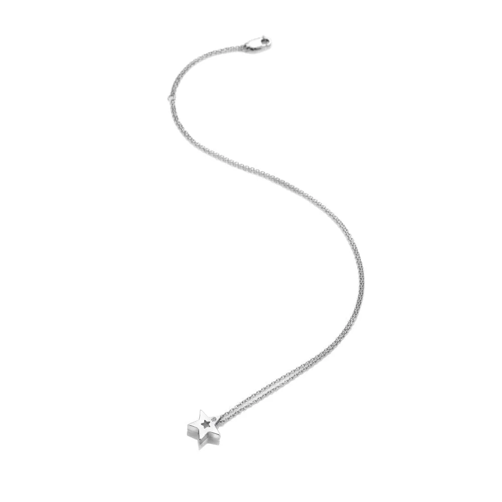 Hot Diamonds Jewellery Hot Diamonds Diamond Amulet Sterling Silver Star Necklace