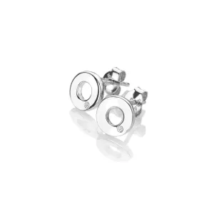 Hot Diamonds Jewellery Hot Diamonds Diamond Amulets Sterling Silver Circle Earrings