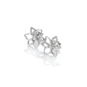 Hot Diamonds Jewellery Hot Diamonds Diamond Amulets Sterling Silver Flower Earrings