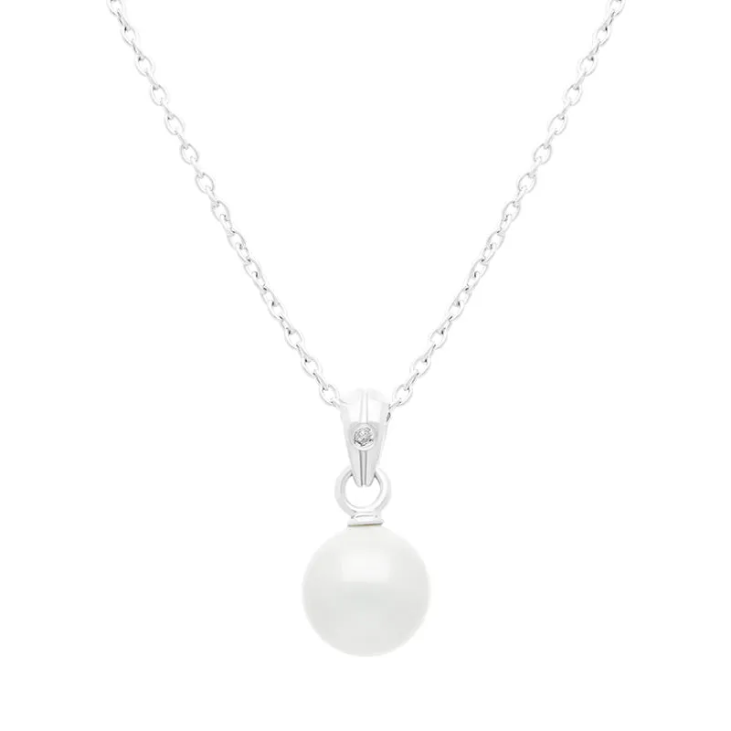 Hot Diamonds Jewellery Hot Diamonds Diamond Amulets Sterling Silver Pearl Pendant