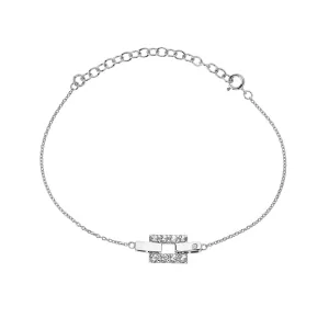 Hot Diamonds Jewellery Hot Diamonds Echo Sterling Silver White Topaz Bracelet