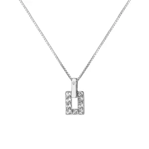 Hot Diamonds Jewellery Hot Diamonds Echo Sterling Silver White Topaz Pendant Necklace
