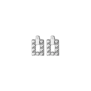 Hot Diamonds Jewellery Hot Diamonds Echo Sterling Silver White Topaz Stud Earrings