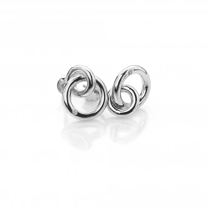 Hot Diamonds Jewellery Hot Diamonds Eternity Sterling Silver Interlocking Earrings
