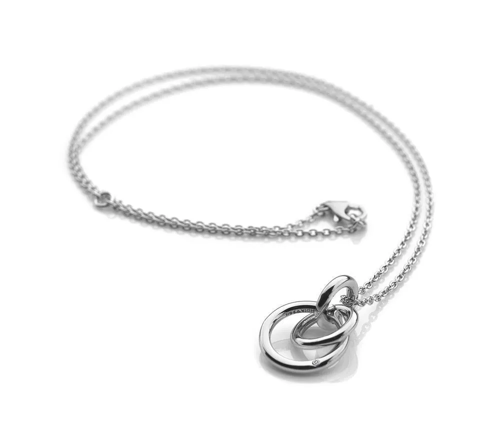 Hot Diamonds Jewellery Hot Diamonds Eternity Sterling Silver Interlocking Necklace