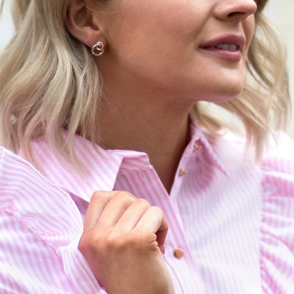Hot Diamonds Jewellery Hot Diamonds Eternity Sterling Silver Rose Gold Plated Earrings