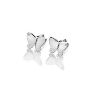 Hot Diamonds Jewellery Hot Diamonds Flutter Sterling Silver Butterfly Stud Earrings