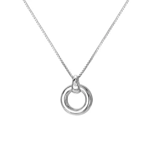 Hot Diamonds Jewellery Hot Diamonds Forever Sterling Silver Circle Pendant Necklace