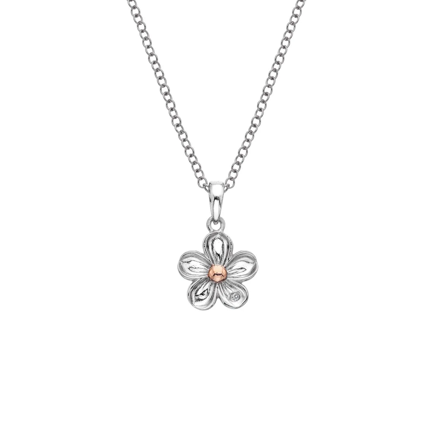Hot Diamonds Jewellery Hot Diamonds Forget Me Not Sterling Silver Necklace