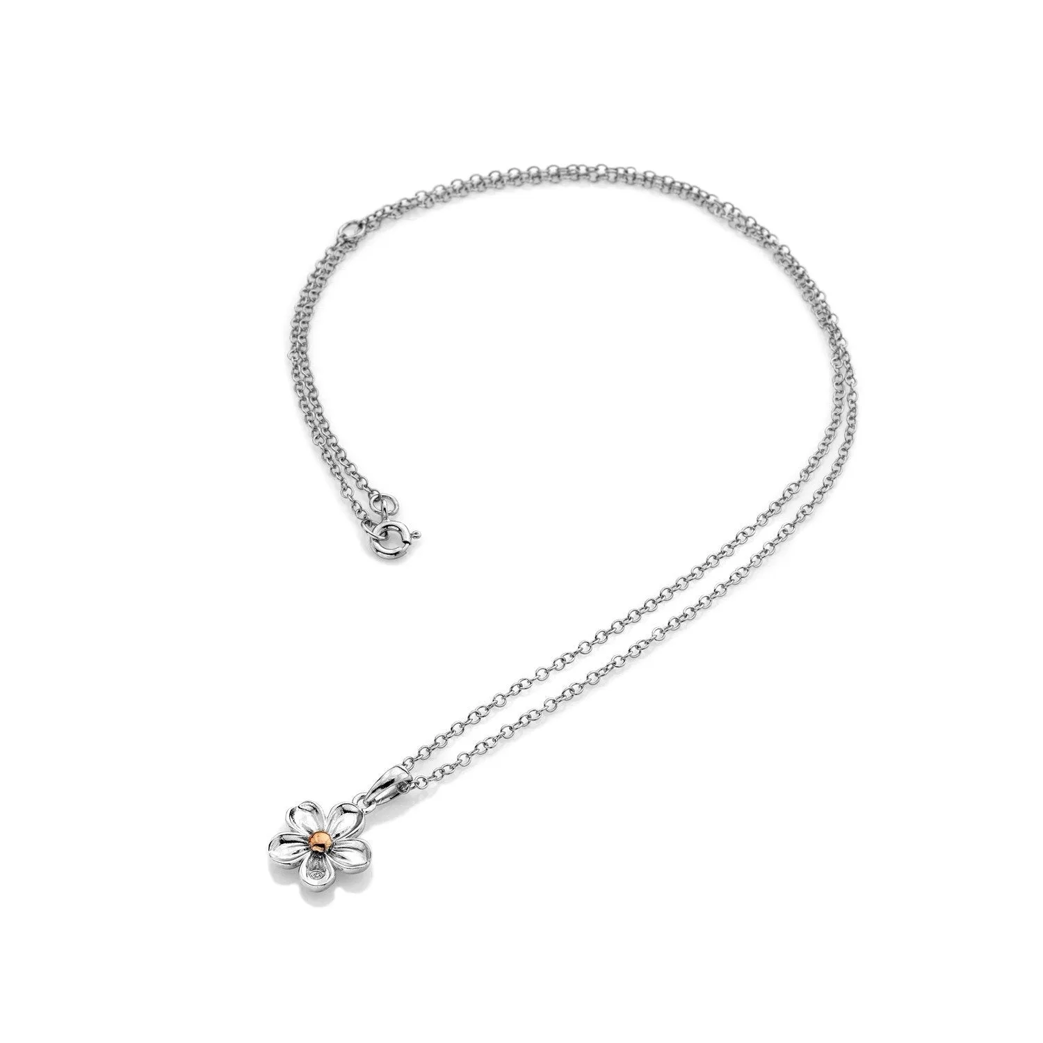 Hot Diamonds Jewellery Hot Diamonds Forget Me Not Sterling Silver Necklace