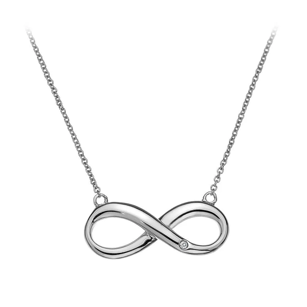 Hot Diamonds Jewellery Hot Diamonds Fresh Infinity Sterling Silver Necklace