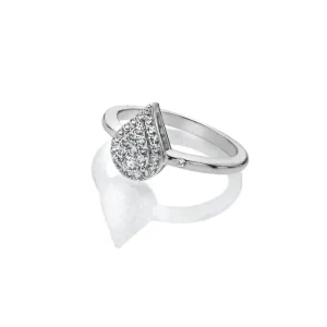 Hot Diamonds Jewellery Hot Diamonds Glimmer Sterling Silver White Topaz Ring