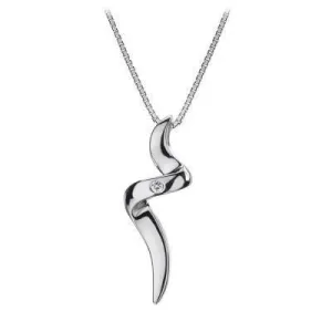 Hot Diamonds Jewellery Hot Diamonds Go With The Flow Sterling Silver Spiral Necklace
