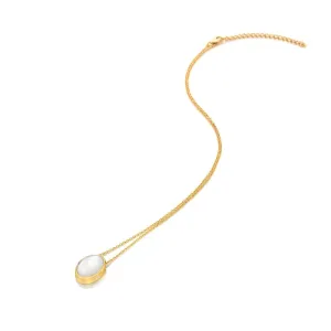 Hot Diamonds Jewellery Hot Diamonds Gold Plated Sterling Silver Mother Of Pearl Necklace