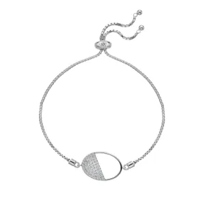 Hot Diamonds Jewellery Hot Diamonds Horizon Sterling Silver White Topaz Oval Bracelet D