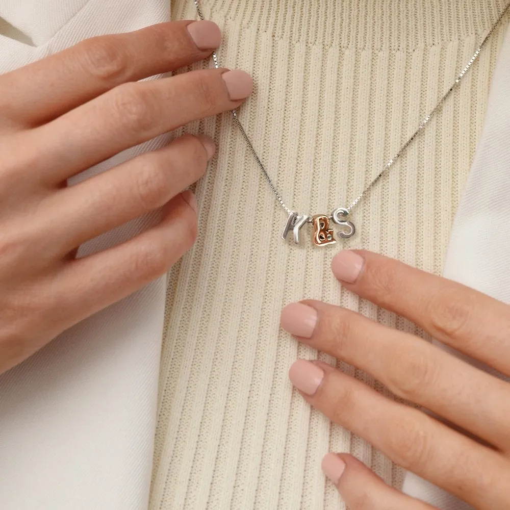 Hot Diamonds Jewellery Hot Diamonds Icon Storyteller Rose Gold Plate Ampersand Pendant Charm D