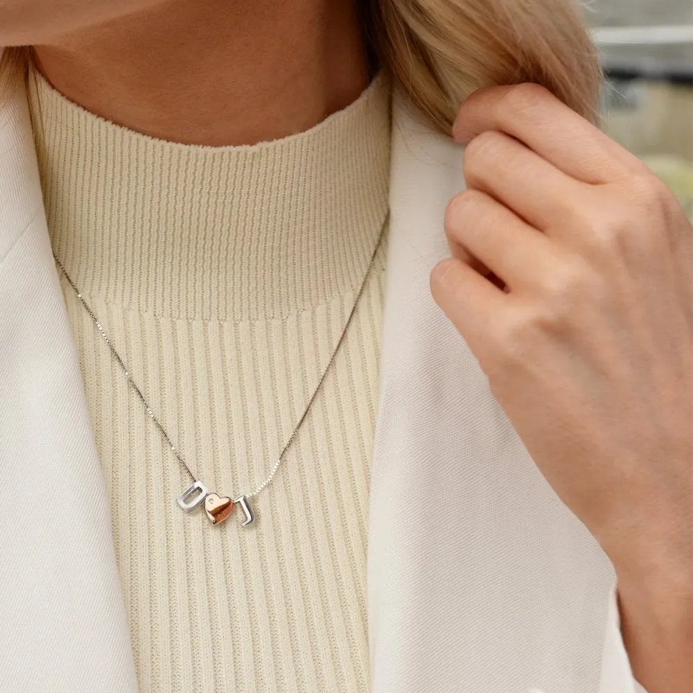 Hot Diamonds Jewellery Hot Diamonds Icon Storyteller Sterling Silver Letter D Pendant Charm D