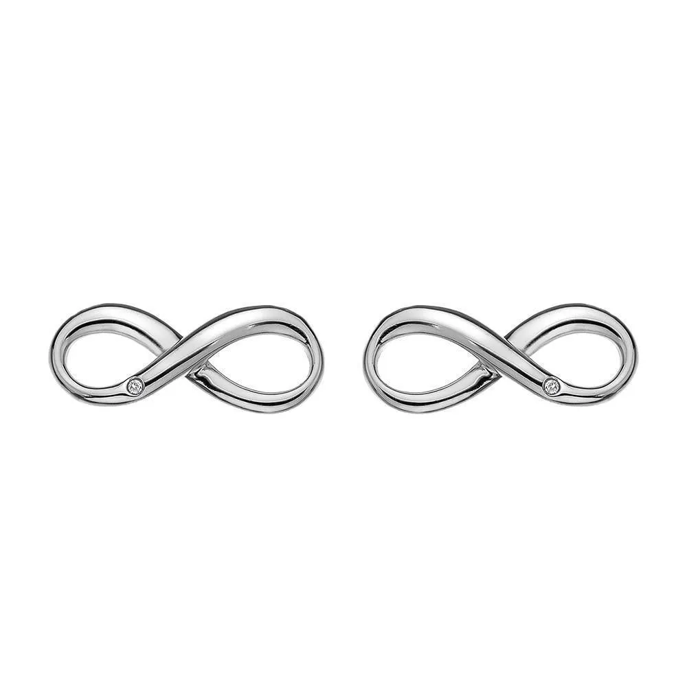 Hot Diamonds Jewellery Hot Diamonds Infinity Sterling Silver Stud Earrings