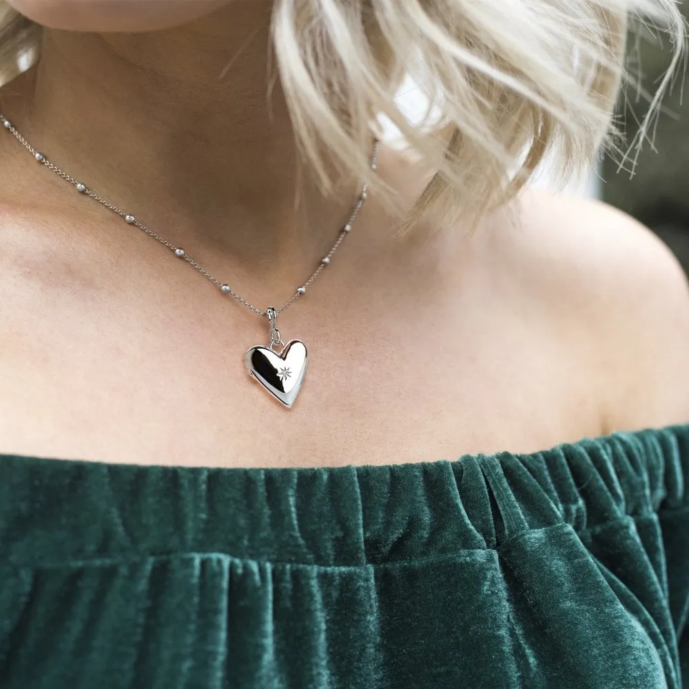 Hot Diamonds Jewellery Hot Diamonds Just Add Love Sterling Silver Spontaneous Locket