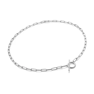 Hot Diamonds Jewellery Hot Diamonds Linked T-Bar Sterling Silver Necklace