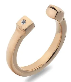 Hot Diamonds Jewellery Hot Diamonds Lucky Rose Gold Plated Ring D