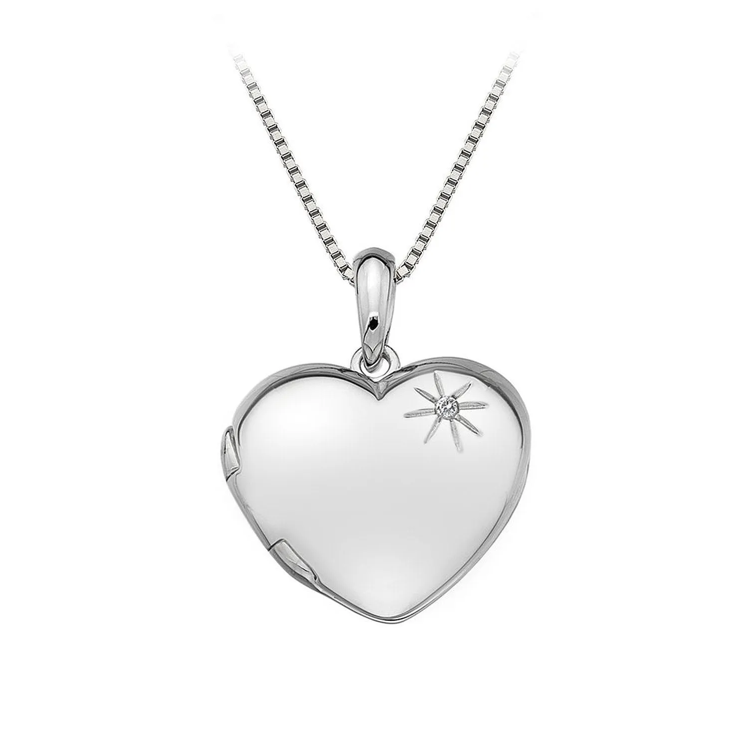 Hot Diamonds Jewellery Hot Diamonds Memoirs Sterling Silver Heart Locket