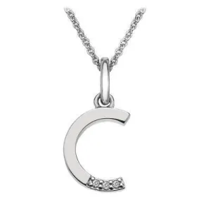 Hot Diamonds Jewellery Hot Diamonds Micro 'C' Sterling Silver Necklace
