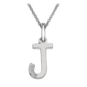 Hot Diamonds Jewellery Hot Diamonds Micro 'J' Sterling Silver Necklace
