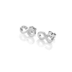 Hot Diamonds Jewellery Hot Diamonds Much Loved Sterling Silver Infinity Stud Earrings