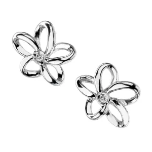 Hot Diamonds Jewellery Hot Diamonds Plumeria Sterling Silver Earrings