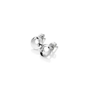 Hot Diamonds Jewellery Hot Diamonds Quest Sterling Silver Circle Simple Stud Earrings
