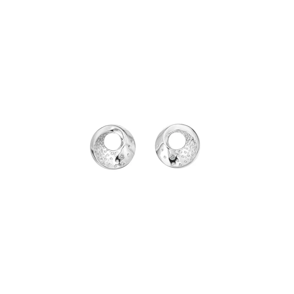 Hot Diamonds Jewellery Hot Diamonds Quest Sterling Silver Circle Stud Earrings